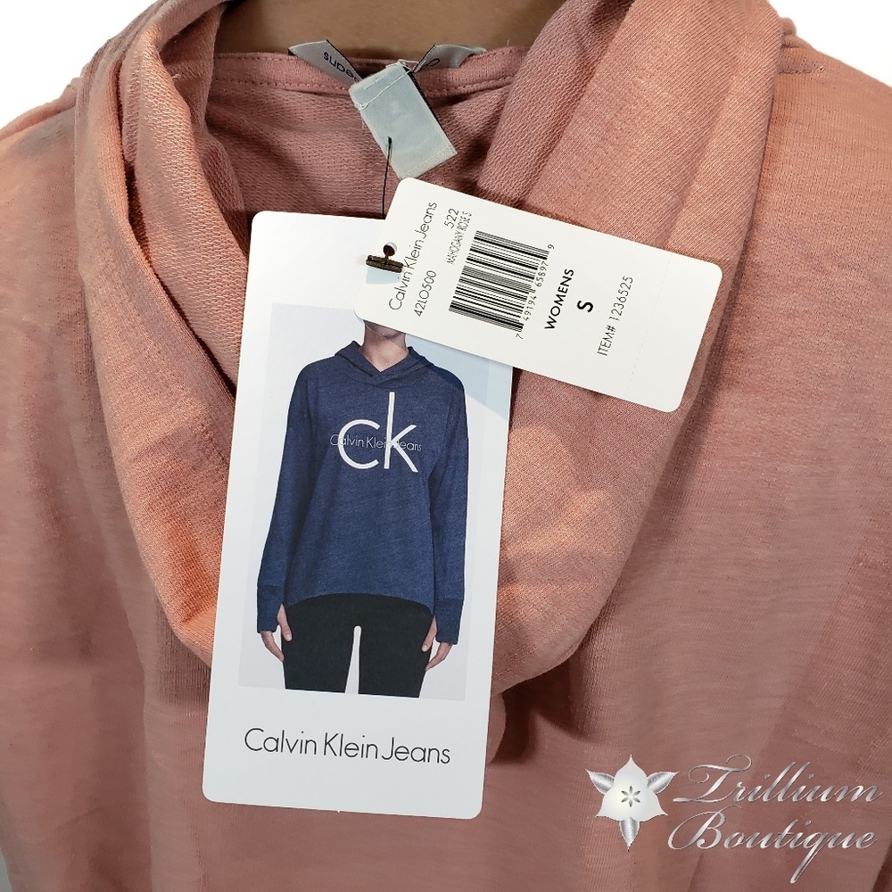 Calvin Klein Jeans Women's Hooded Sweatshirt NWT - Picture 5 of 6